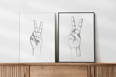 Peace Hand Paar